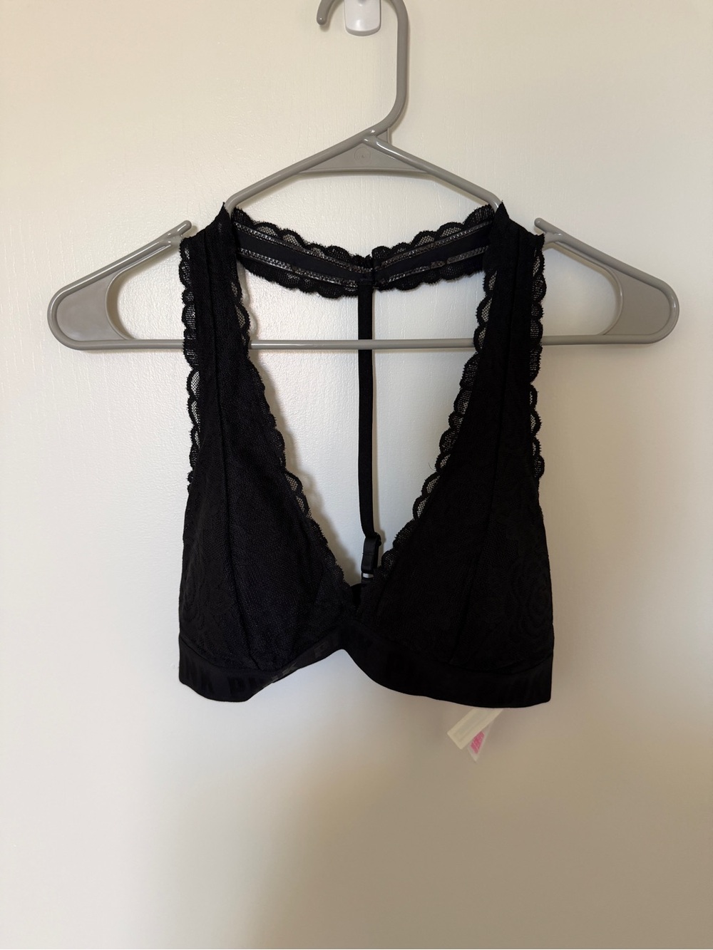 Women’s PINK Black Lace Bralette